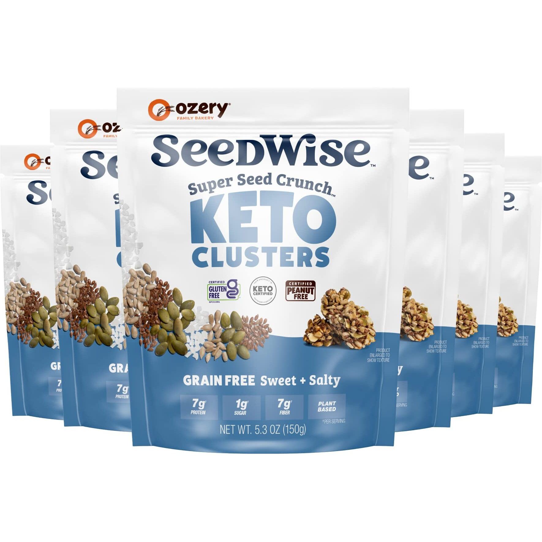 Ozerys Bakery - Spr Seed crunch Sweet Salty - case Of 6-53 Oz(D0102H54E6P)