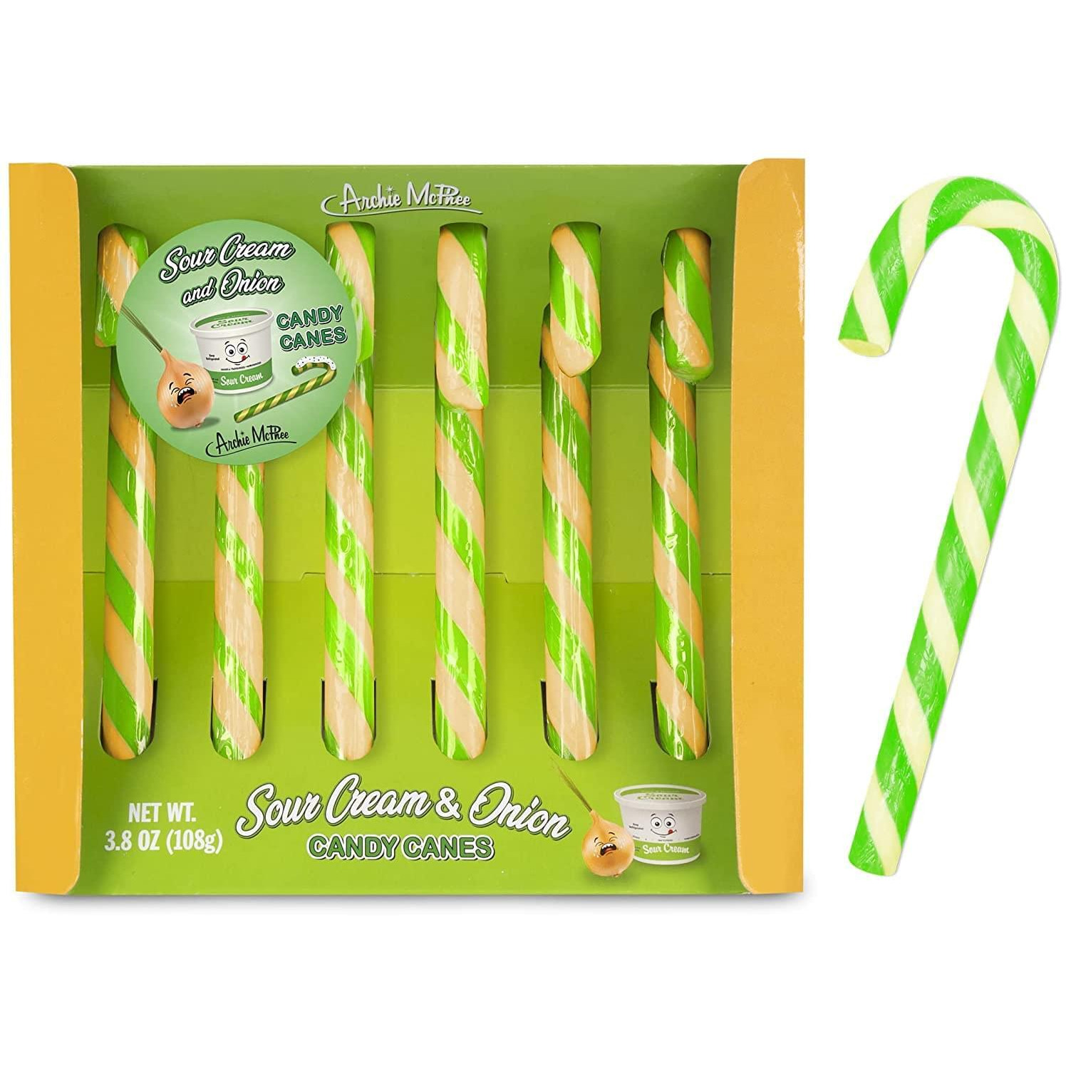 Sour Cream and Onion Candy Canes | 6 Piece Gift Set