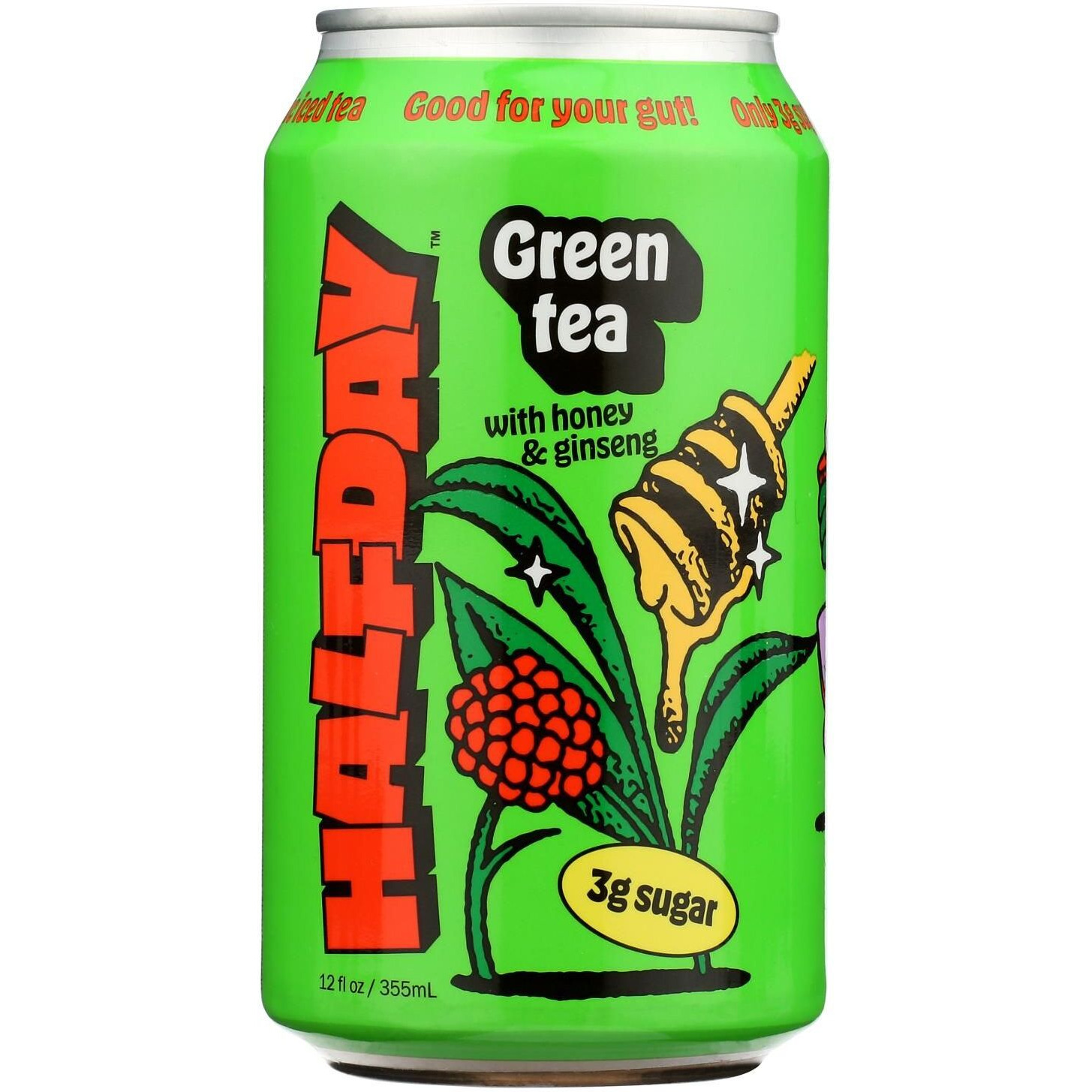 Halfday - Tonic green Tea Honey gnsng - case Of 12-12 Fz(D0102H54SF6)