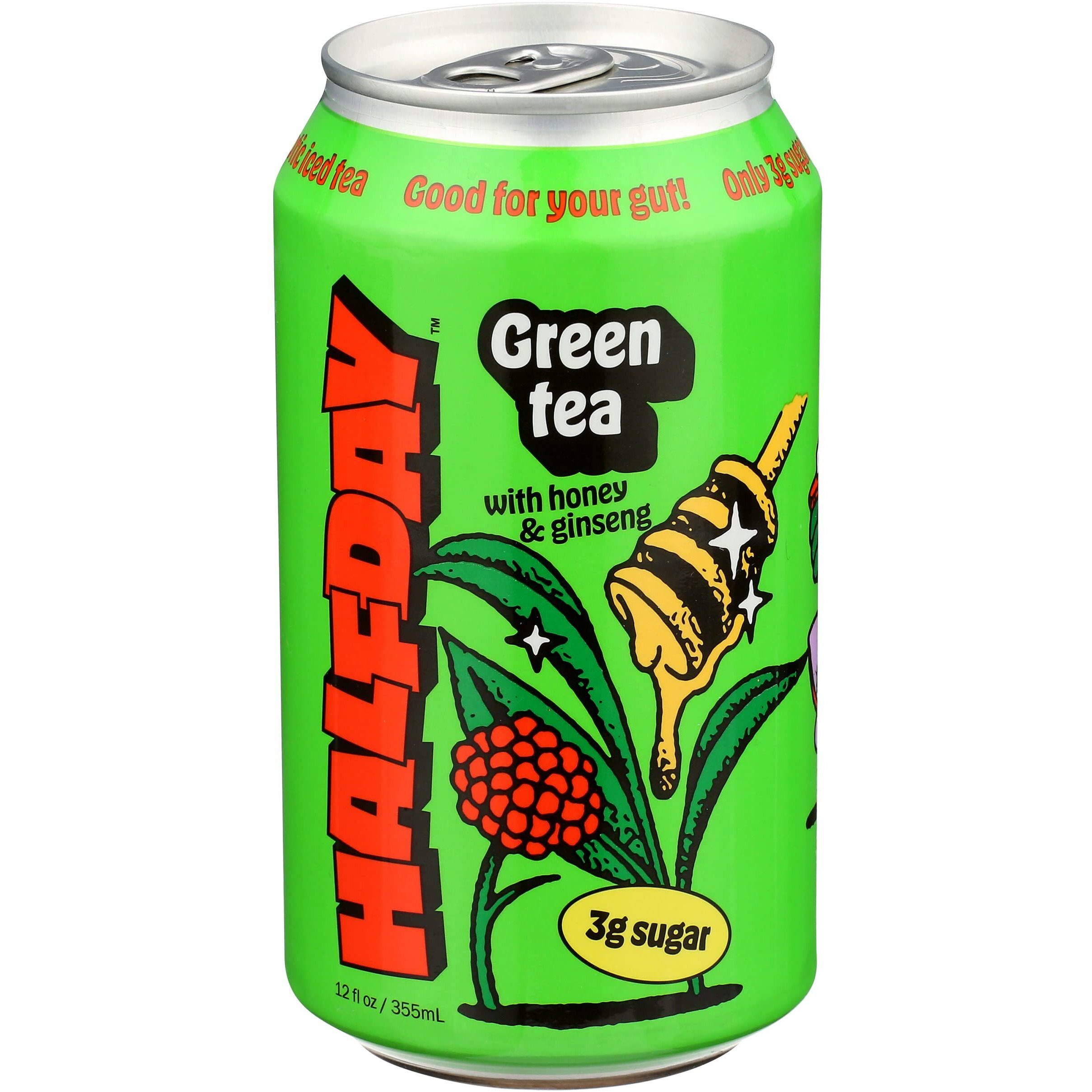Halfday - Tonic green Tea Honey gnsng - case Of 12-12 Fz(D0102H54SF6)