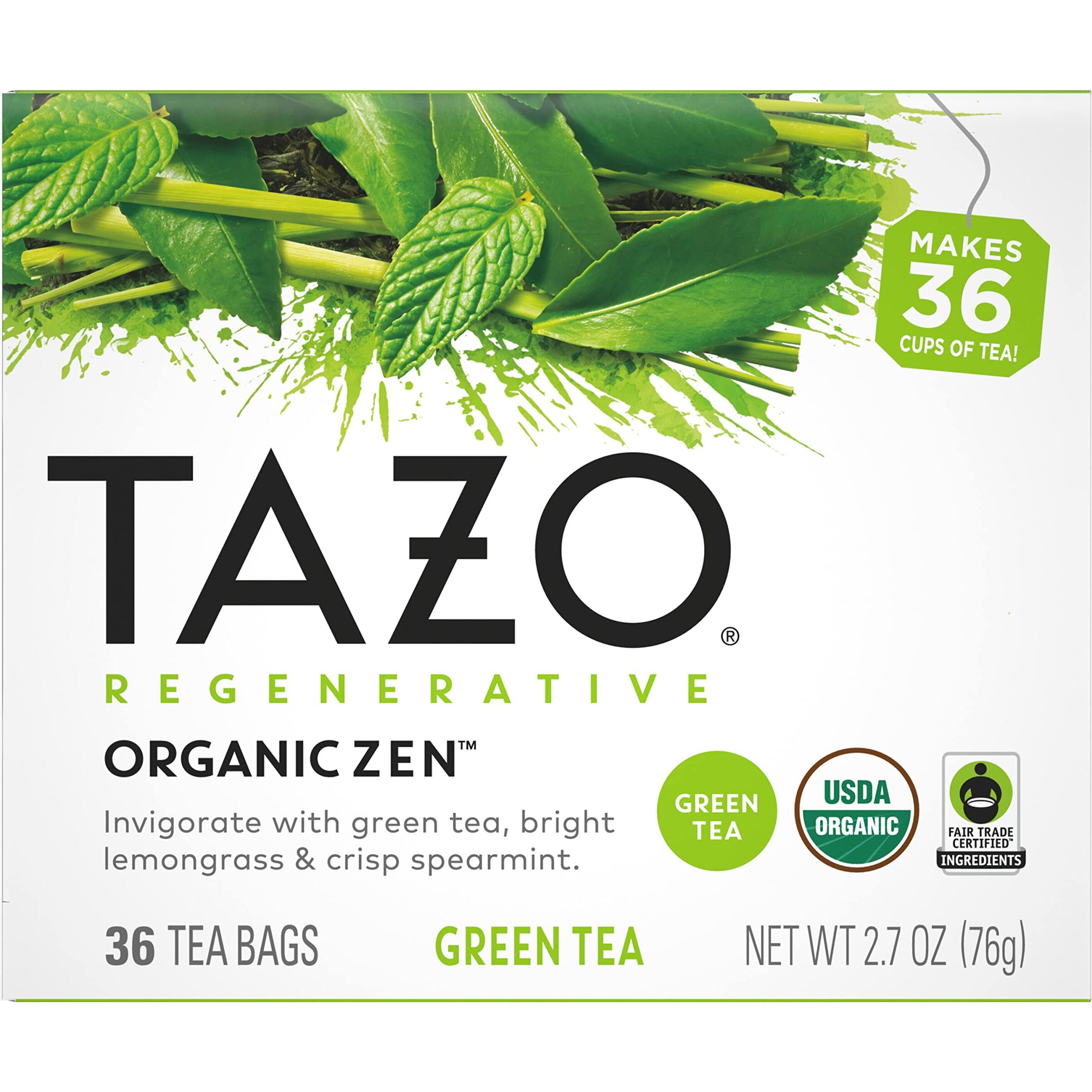 Tazo Tea - Tea Zen - case Of 4-36 Bag(D0102H546B8)
