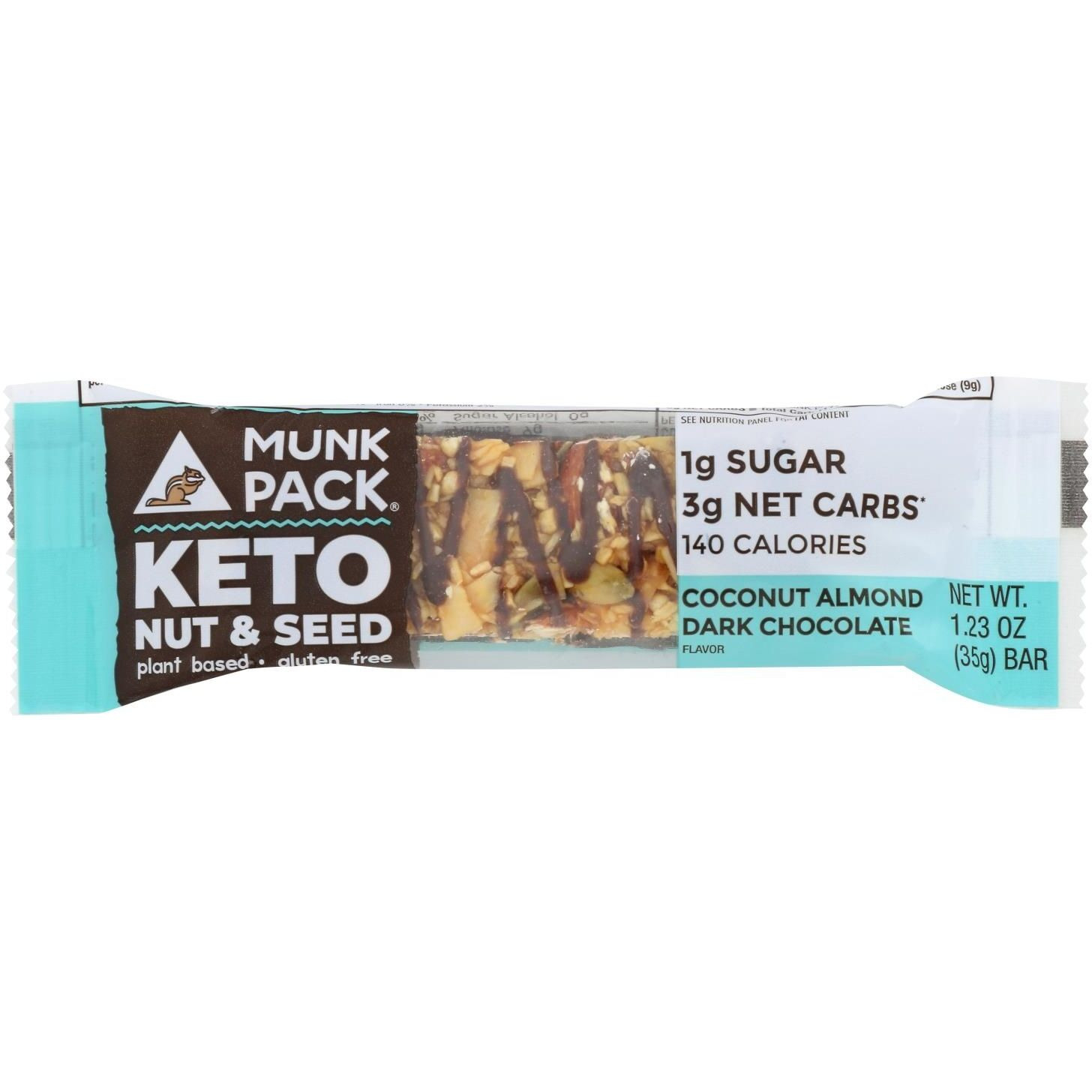 Munk Pack - Br coconut Almond Dark chocolate Kto - case Of 12-123 Oz(D0102H54SV6)