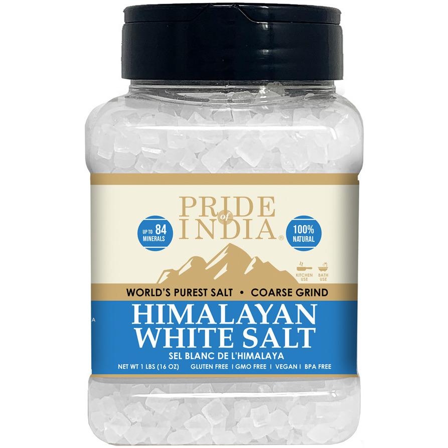 Himalayan White Salt by Pride Of India - 1lb(D0102H5QF52)