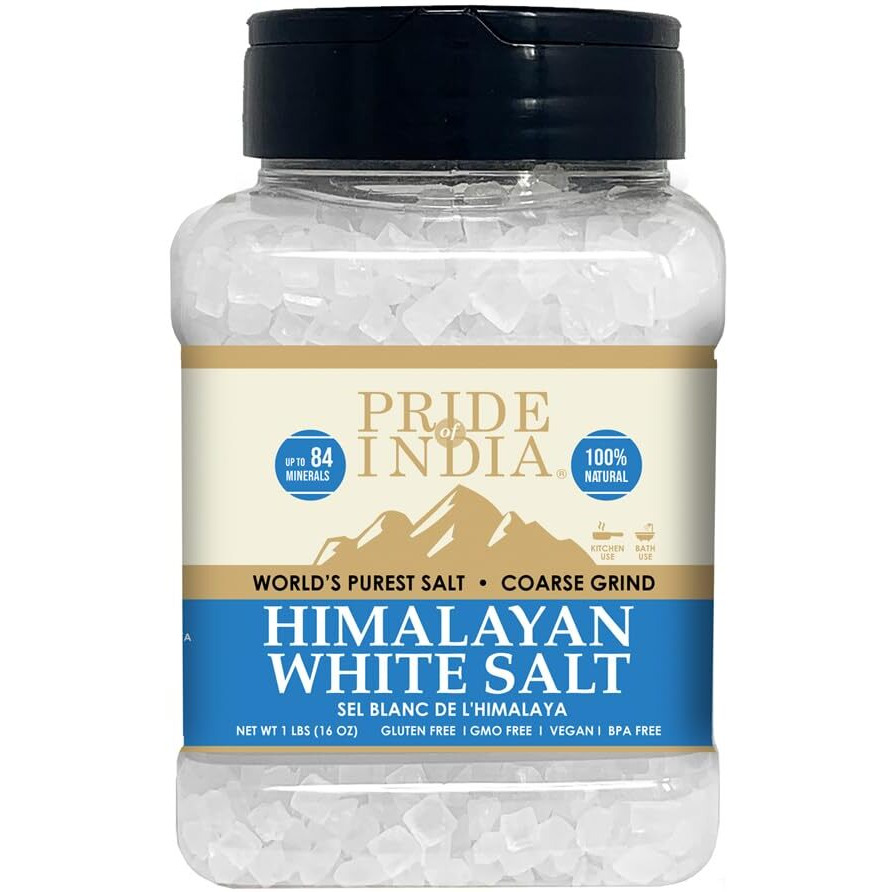 Himalayan White Salt by Pride Of India - 1lb(D0102H5QF52)