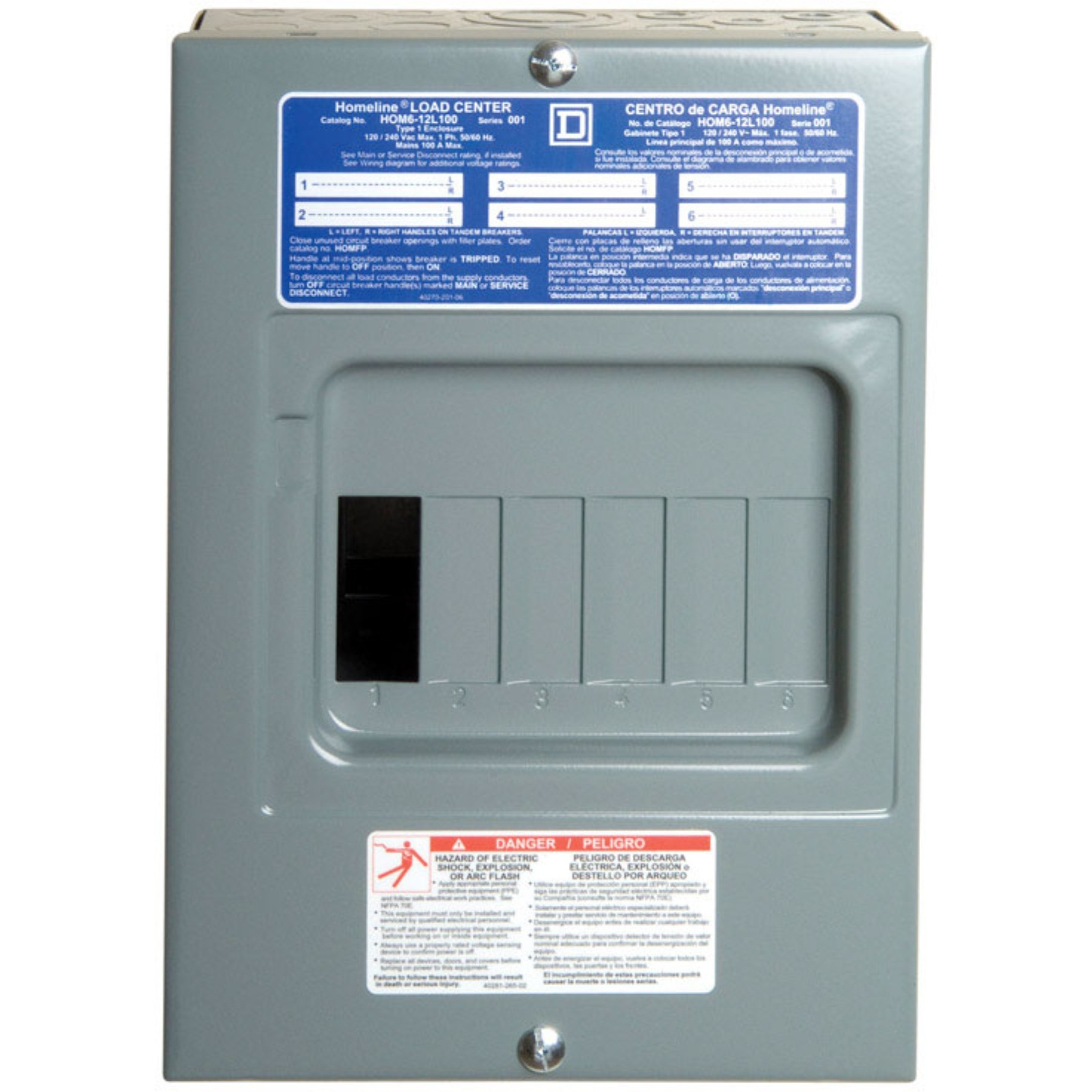 LOAD CTR MAIN LG HMLN100 (Pack of 1)