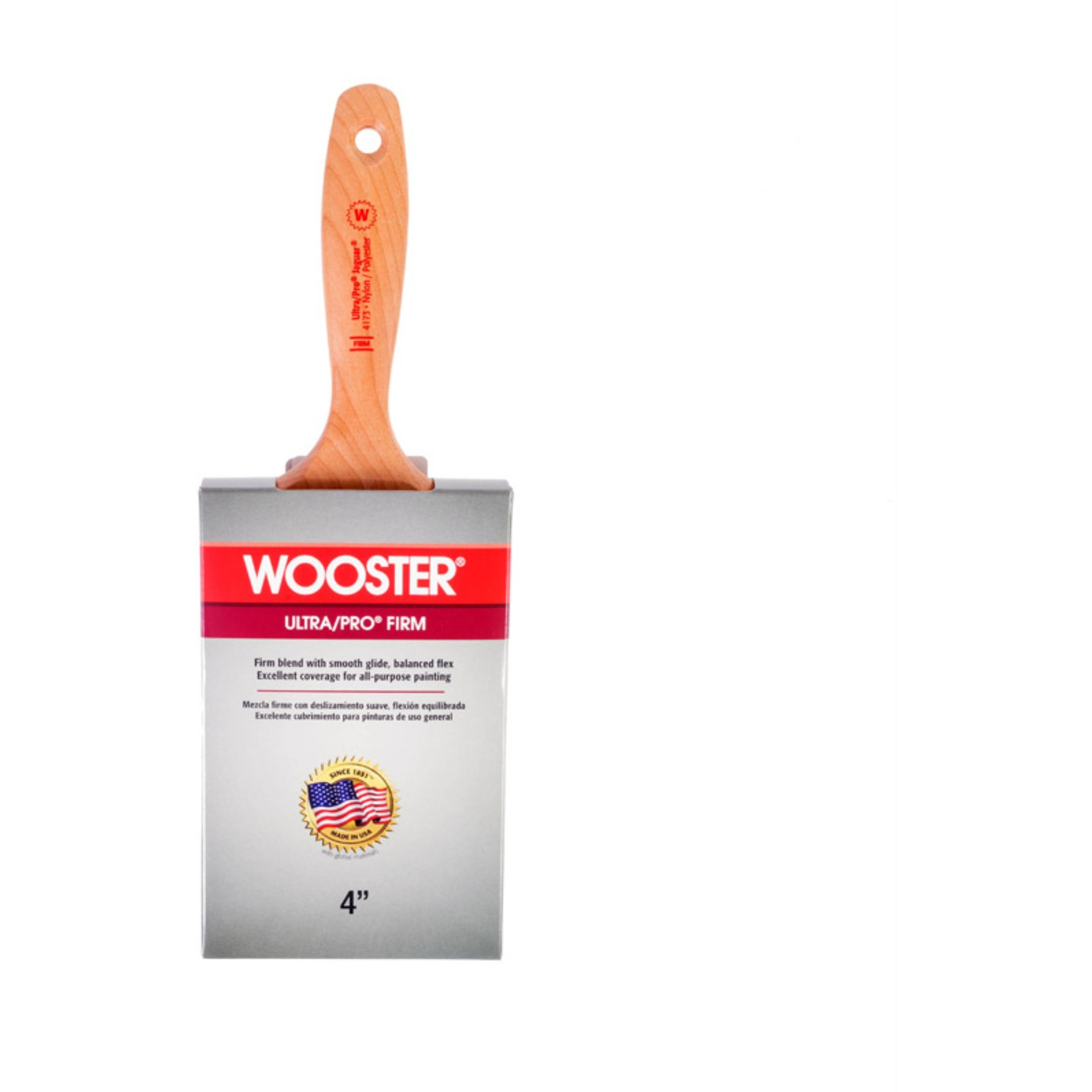 BRUSH 4"" WALL N/P (Pack of 1)