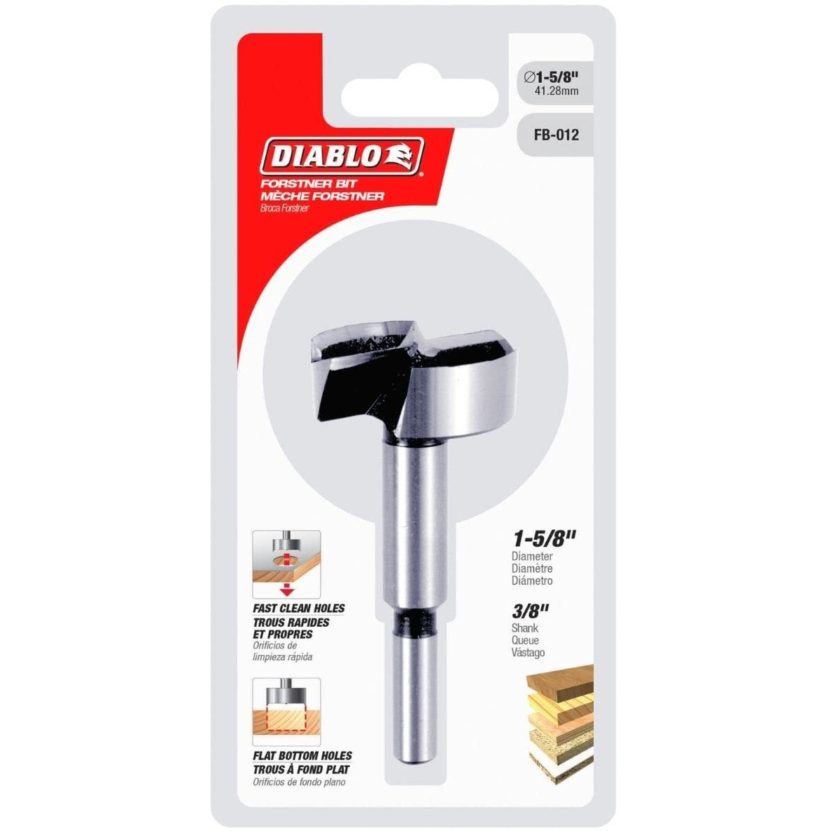 FORSTNER DRILLBIT 1-5/8" (Pack of 1)