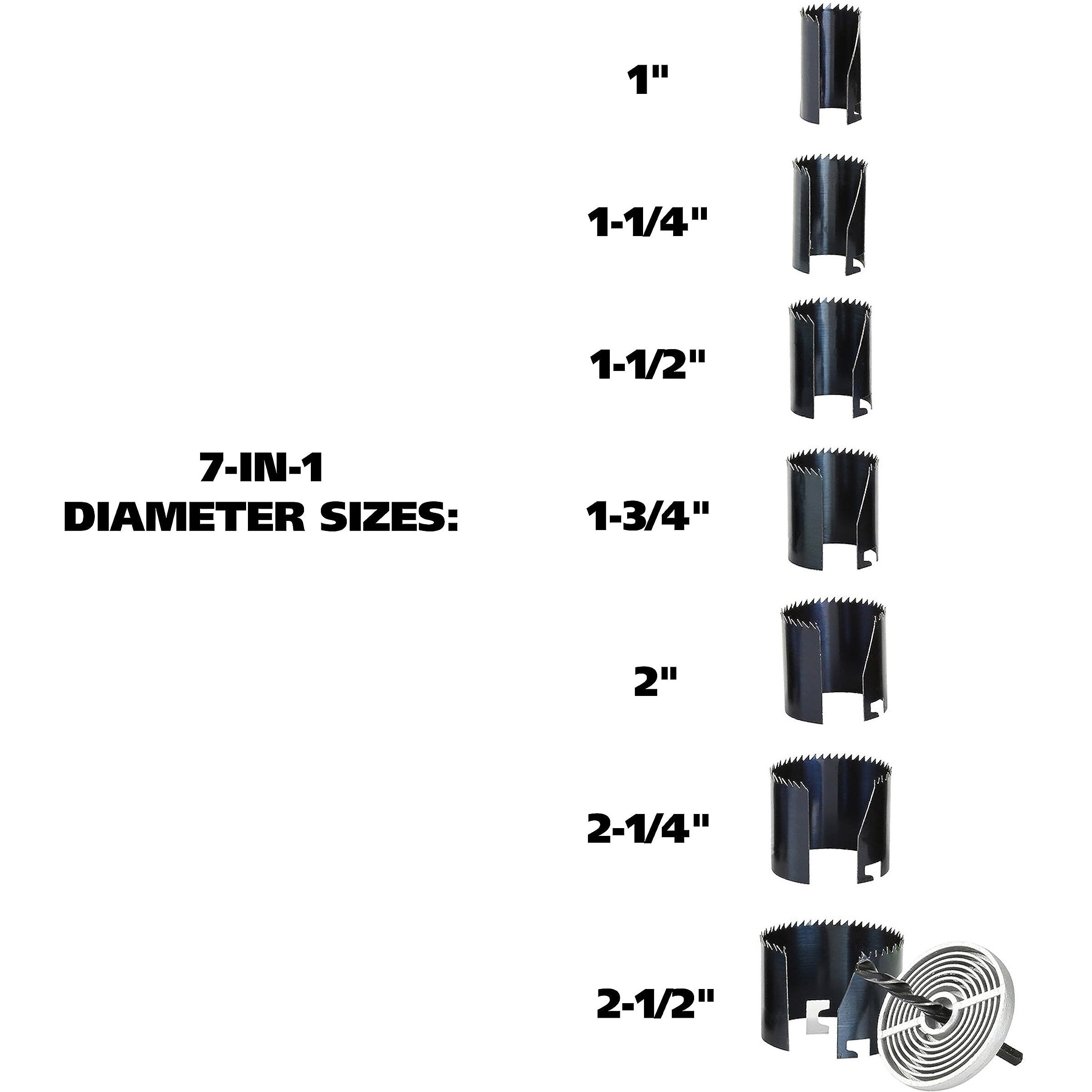 SAW HOLE 7IN1 1-3/4DEPTH (Pack of 1)