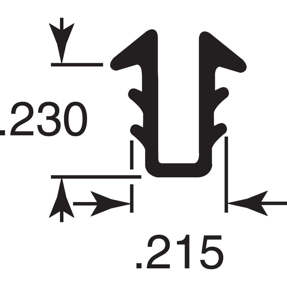 CHANNEL GLAZING200'U1645 (Pack of 1)
