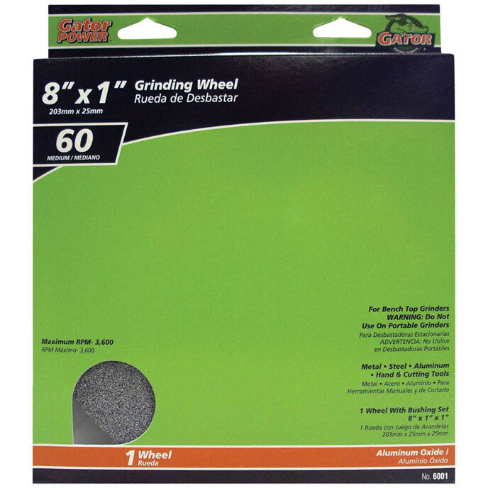 WHEEL GRIND 8X1X1&quotM ALI (Pack of 1)