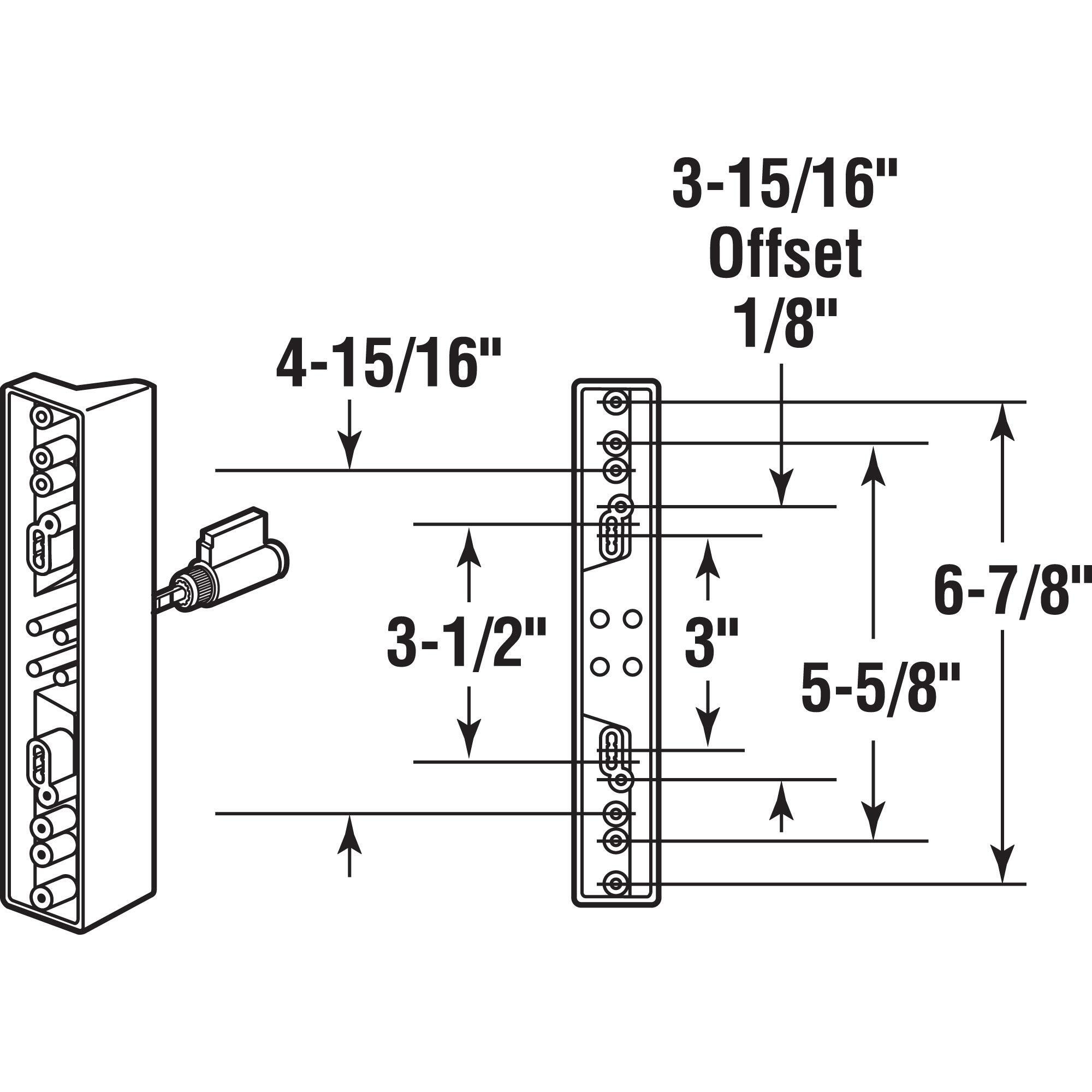 LOCK OUTSIDE PULL/KEYED (Pack of 1)