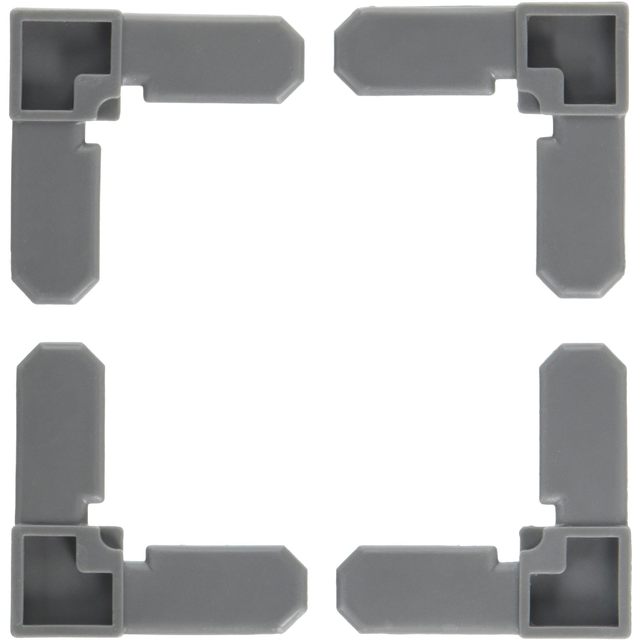 FRAME CRNR 7/16GRY PLSTC (Pack of 1)