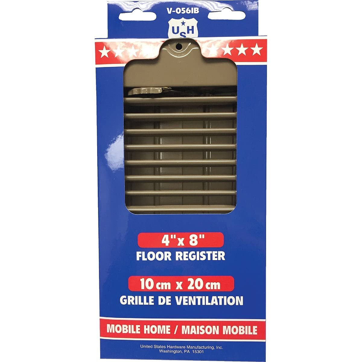REGISTR FLOOR4X8" DLX RV (Pack of 1)