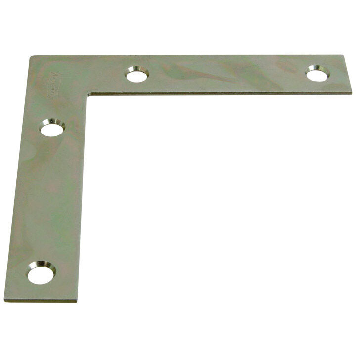 CORNER BRACE ZN 4X3/4" (Pack of 1)