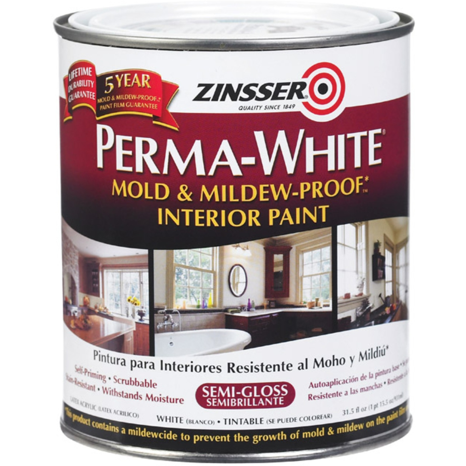 P-W INT SG WHT 1QT (Pack of 1)