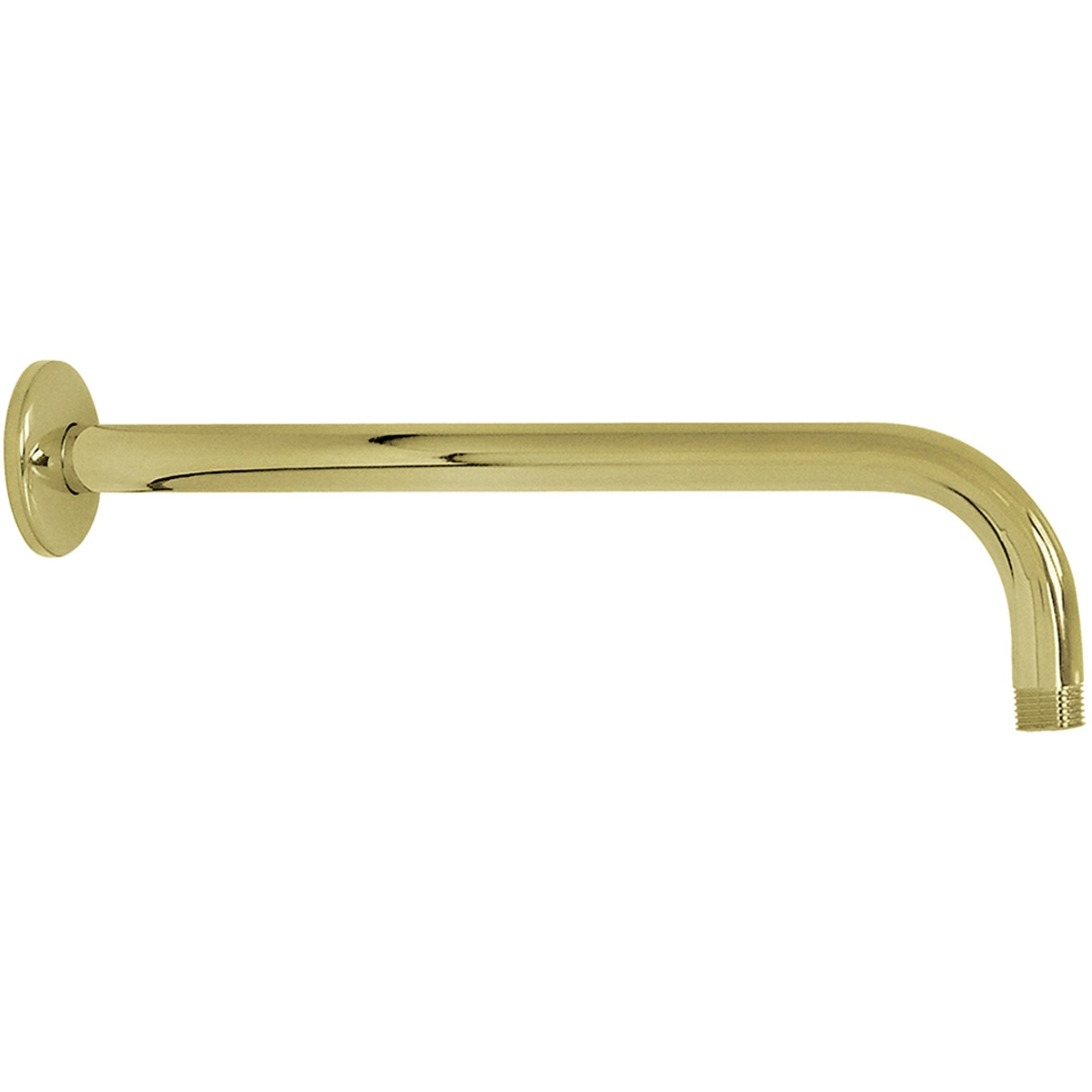 Kingston Brass K117A2 Claremont Raindrop Shower Arm, Polished Brass