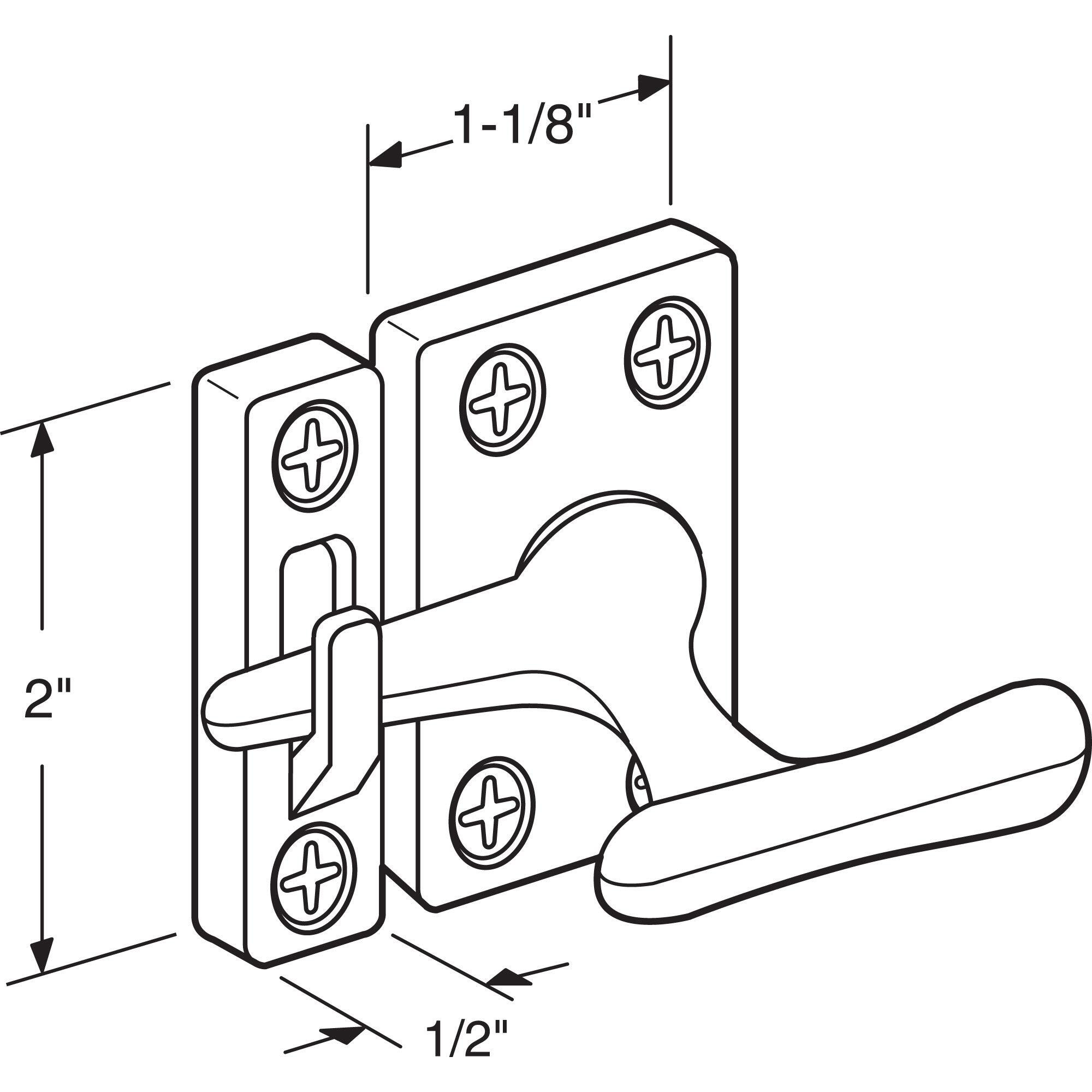 LOCK CASEMENT SASH WHITE (Pack of 1)