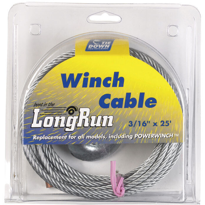 WINCH CABLE 25'3/16" (Pack of 1)
