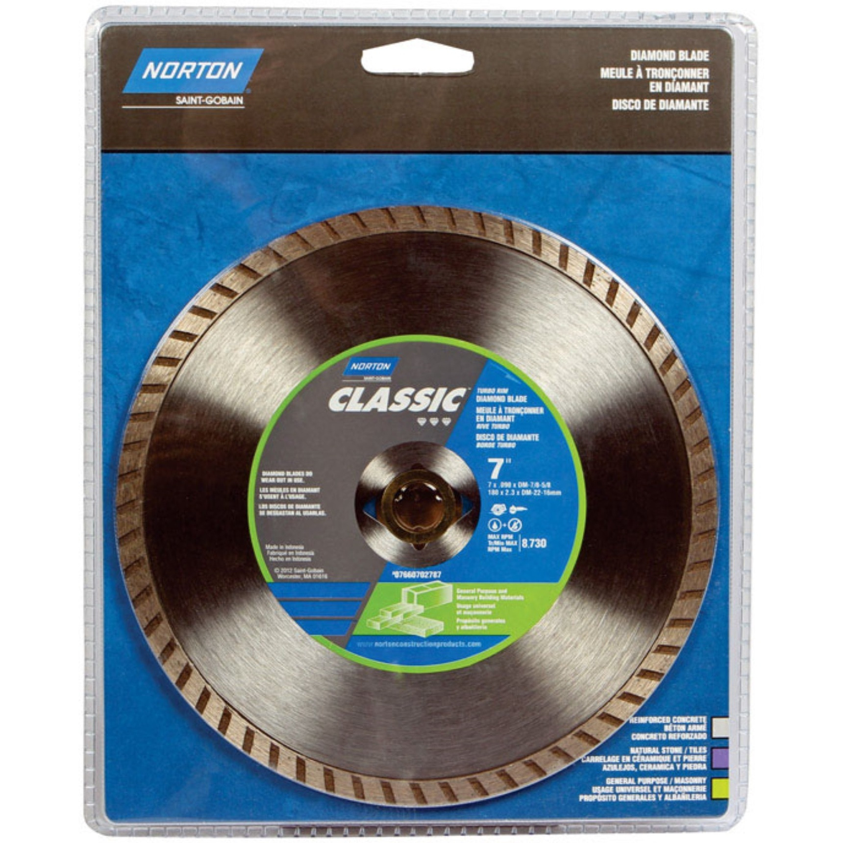 SAW BLADE TURBO RIM 7"" (Pack of 1)