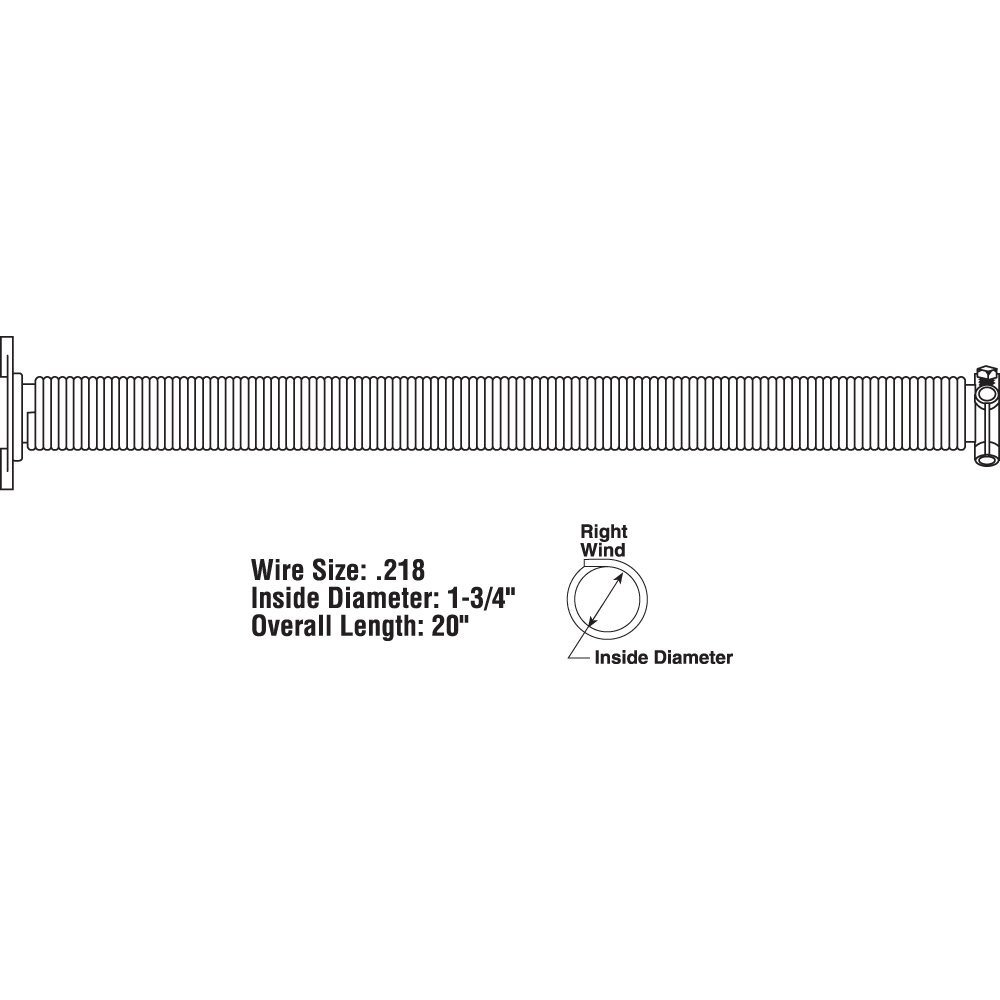 SPRING TORSION 20&quotRW BLU (Pack of 1)