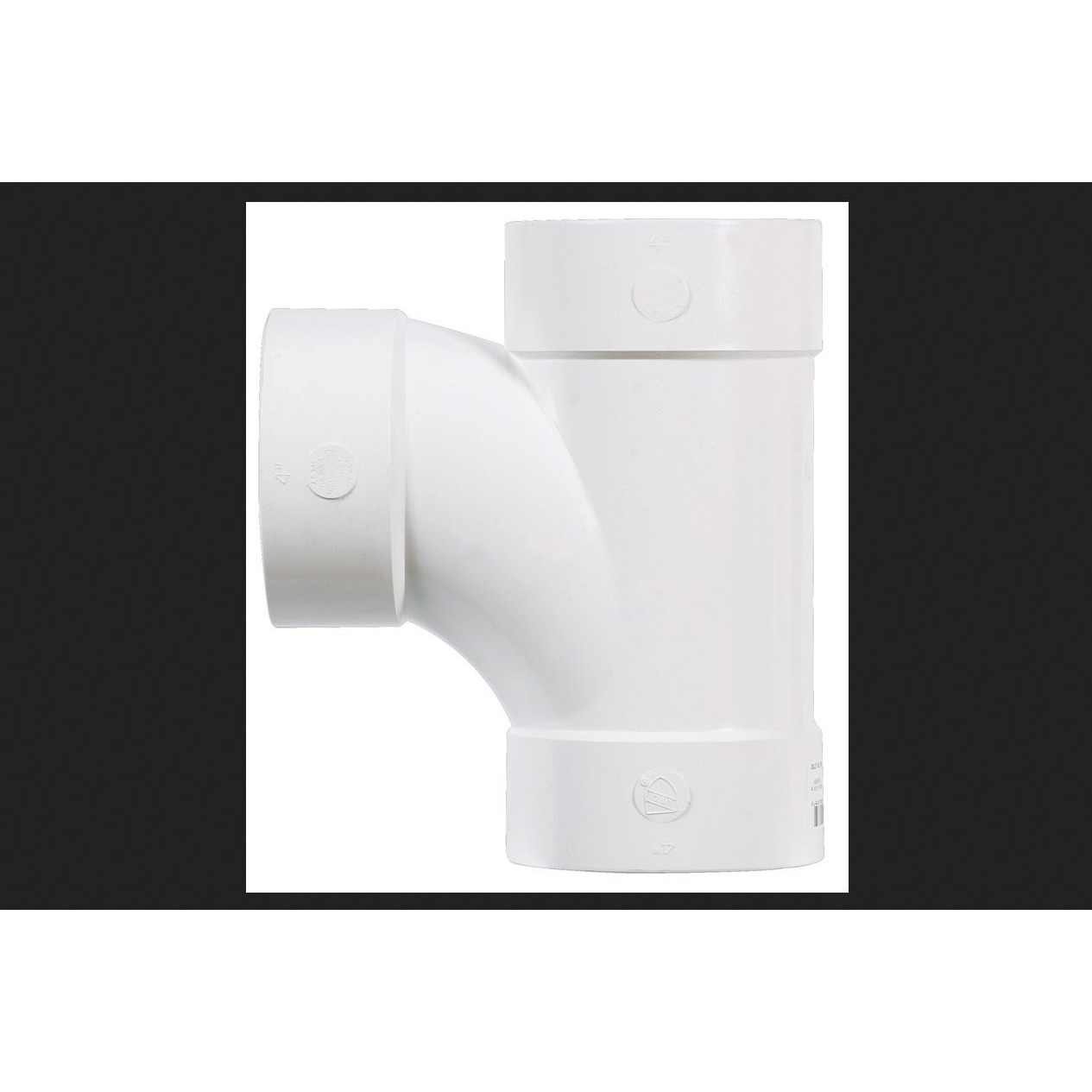 TEE SAN PVC S&D 4" HXHXH(Pack of 1)