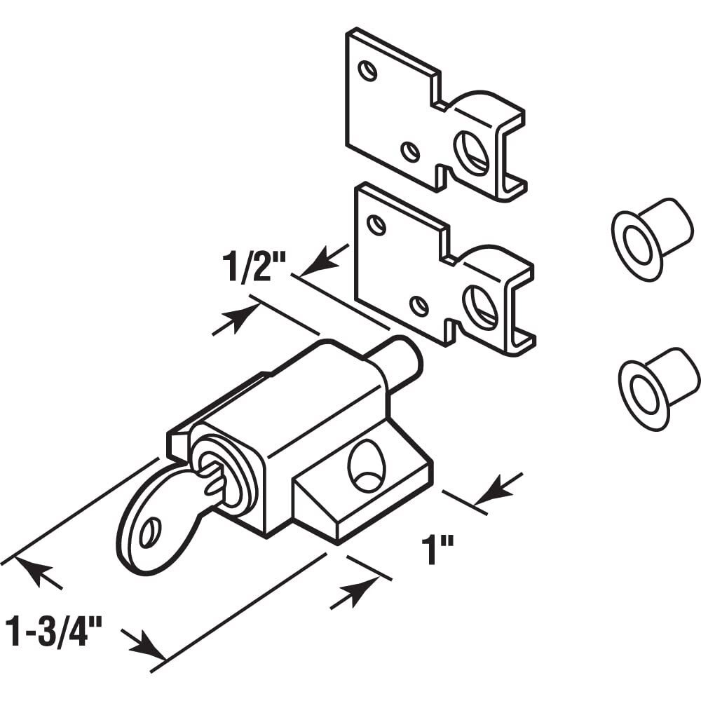 LOCK PATIO DR KEY U9861 (Pack of 1)