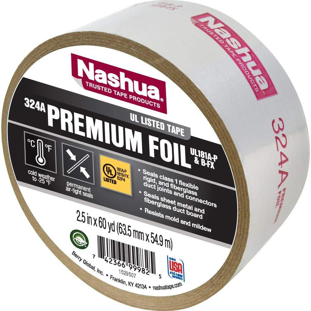 FOIL TAPE 2.5&quotX60YD 324A (Pack of 1)