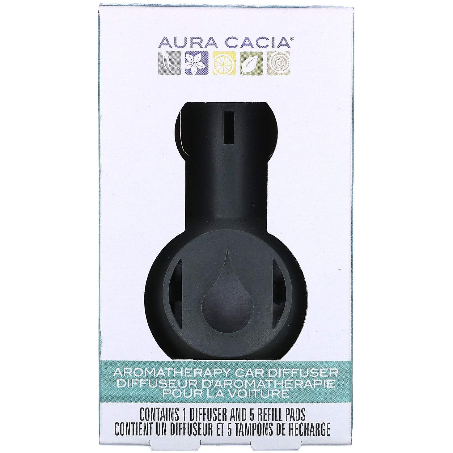 Aura cacia - Aromatherapy car Diffuser - 1 Diffuser(D0102H5WZ0T)
