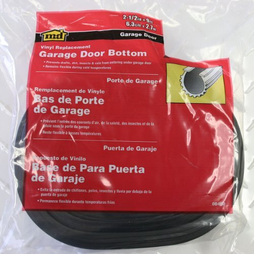 GARAGE DOOR BTM VNL9'BLK (Pack of 1)