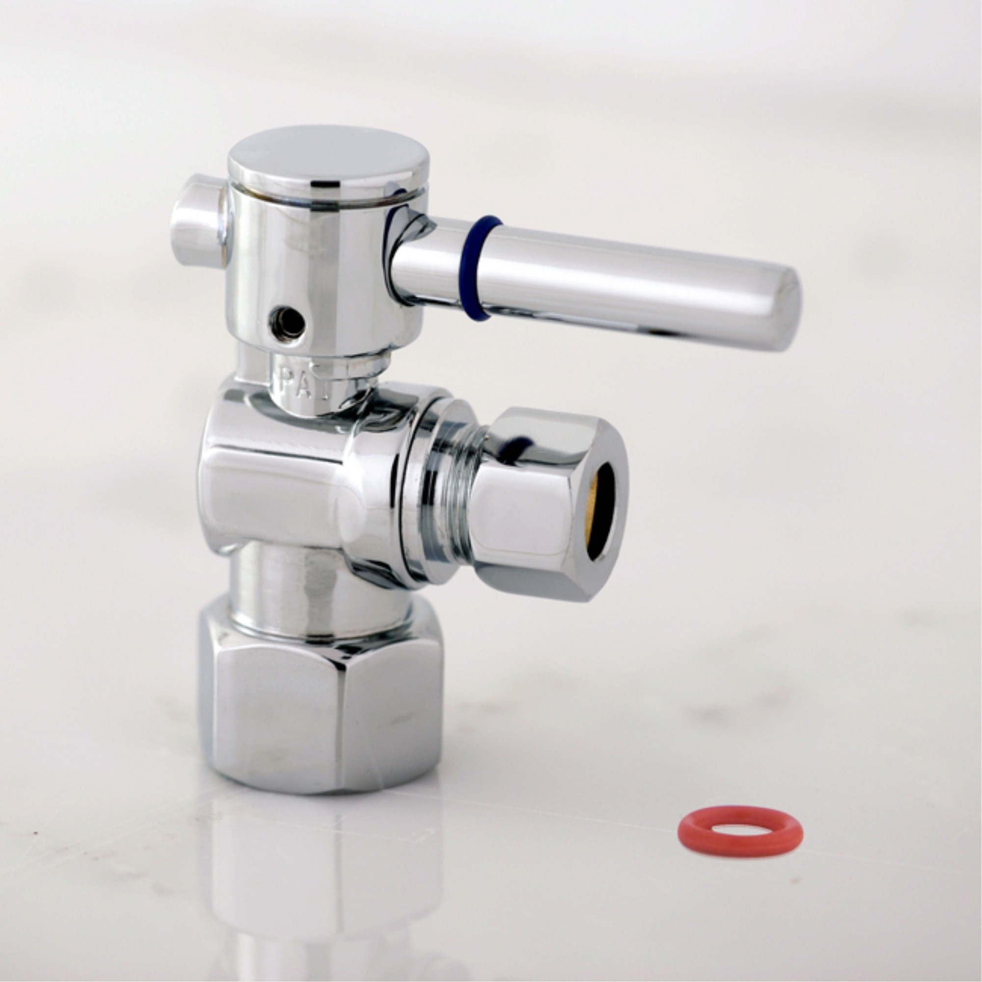 Fauceture CC43101DL 1/2" FIP X 3/8" O.D. Compression Angle Valve, Polished Chrome