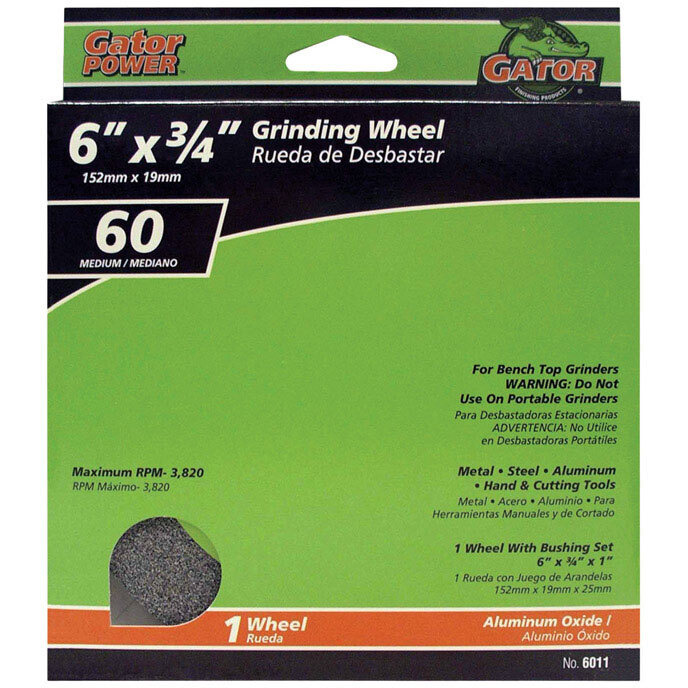 WHEEL GRIND 6X3/4X1&quotM AL (Pack of 1)