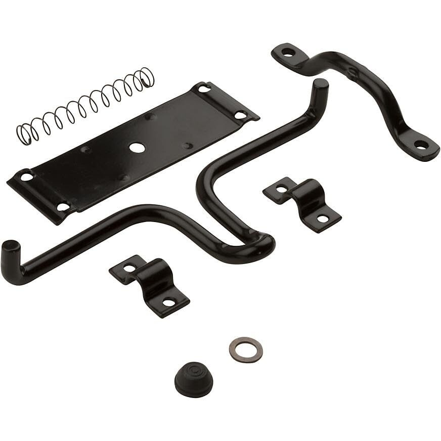 GATE LATCH BLACK 10.29&quotL (Pack of 1)