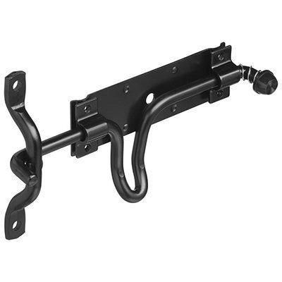 GATE LATCH BLACK 10.29&quotL (Pack of 1)