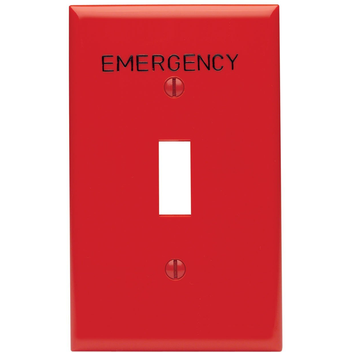WALLPLATE TOGL 1G RED (Pack of 1)