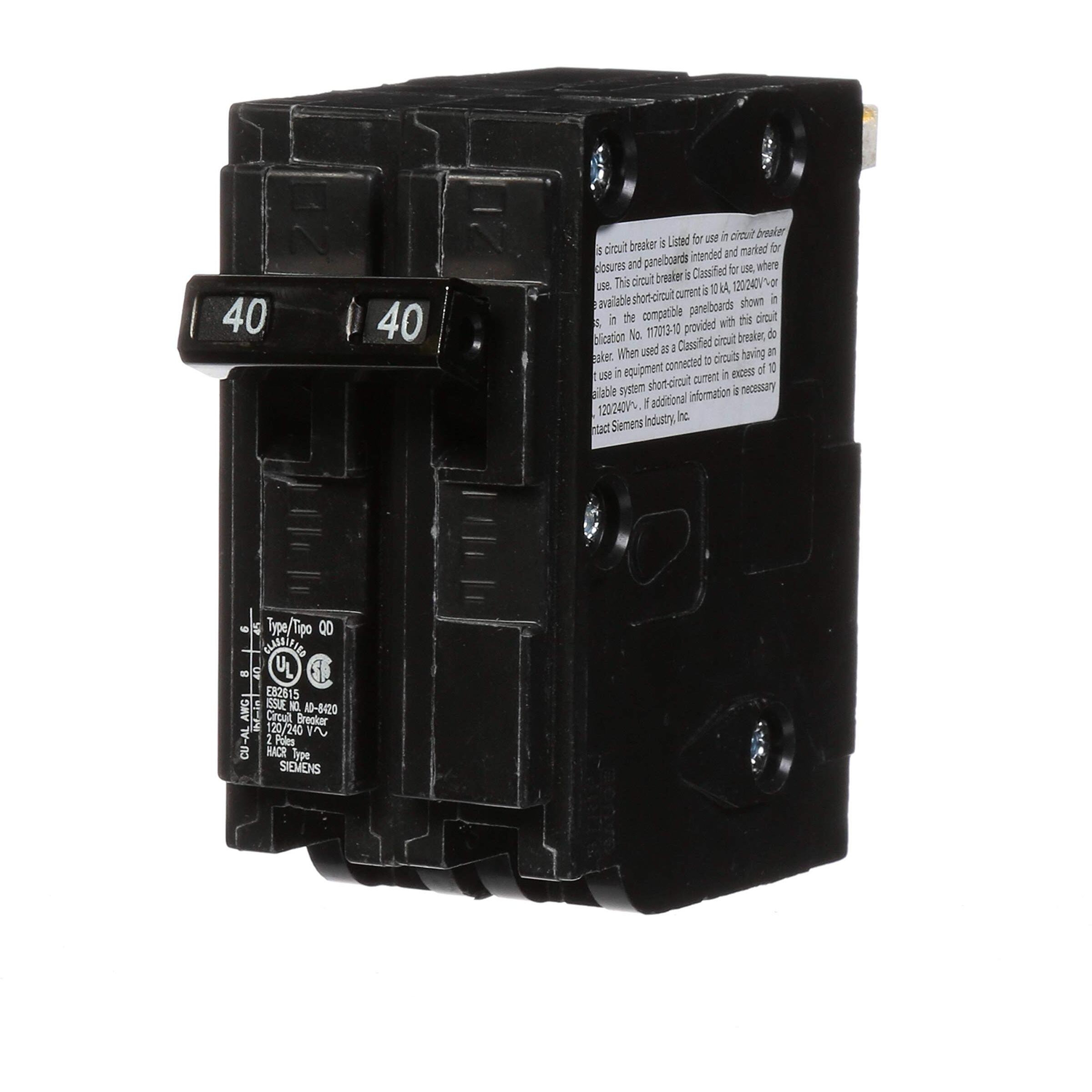 CIRCUIT BREAKR 2POLE 40A (Pack of 1)