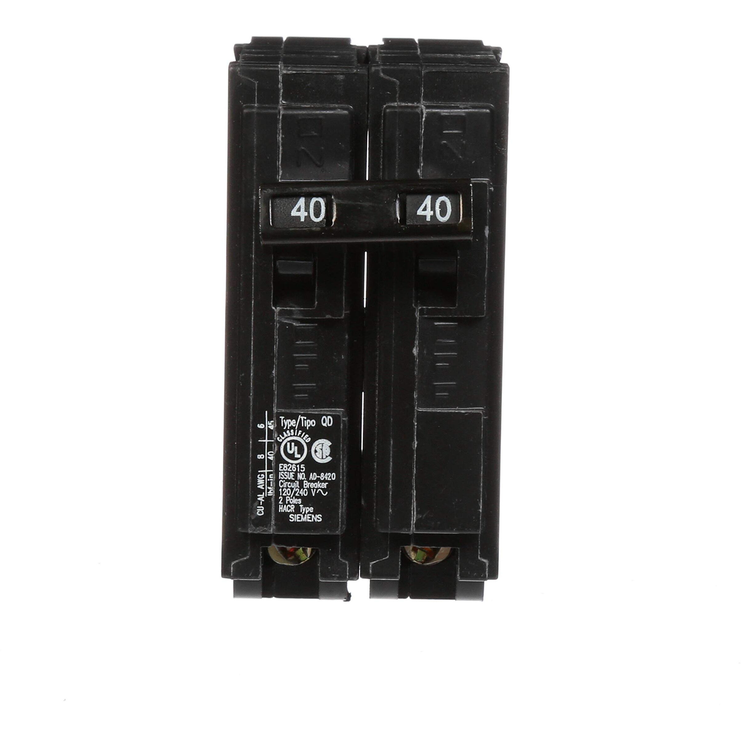 CIRCUIT BREAKR 2POLE 40A (Pack of 1)