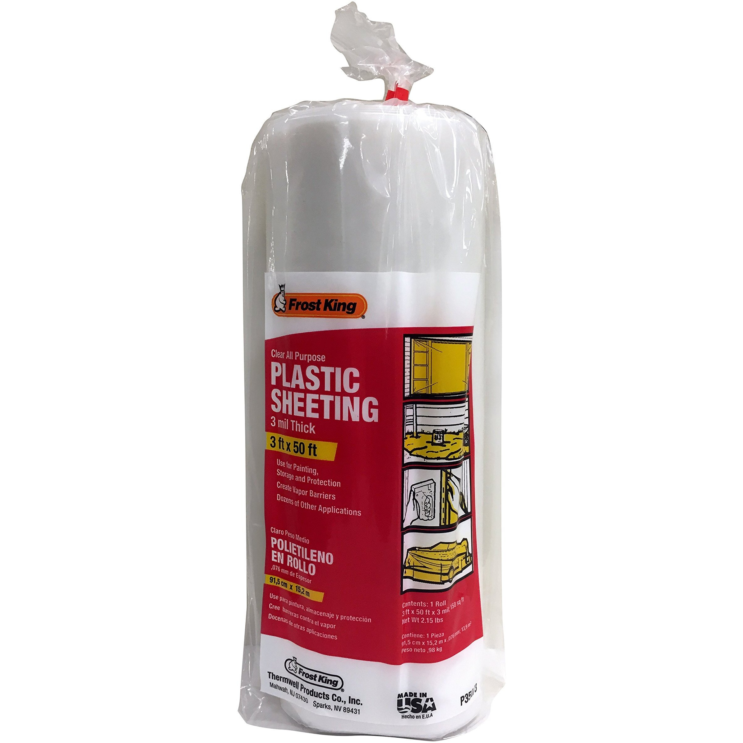 SHEET ROLL CLR 3'X50'X3M (Pack of 1)