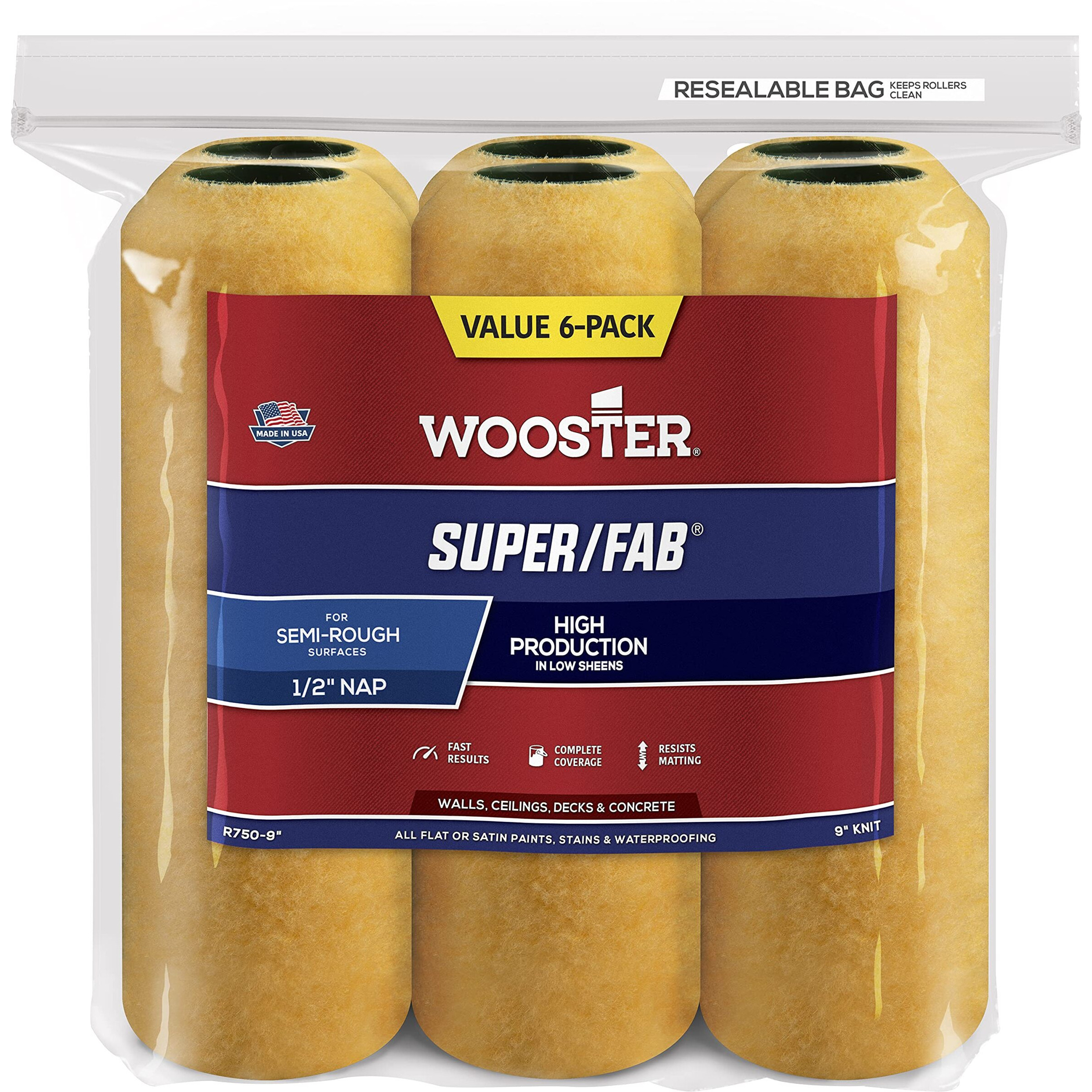 ROLLCVR SFAB 1/2 9 (Pack of 1)