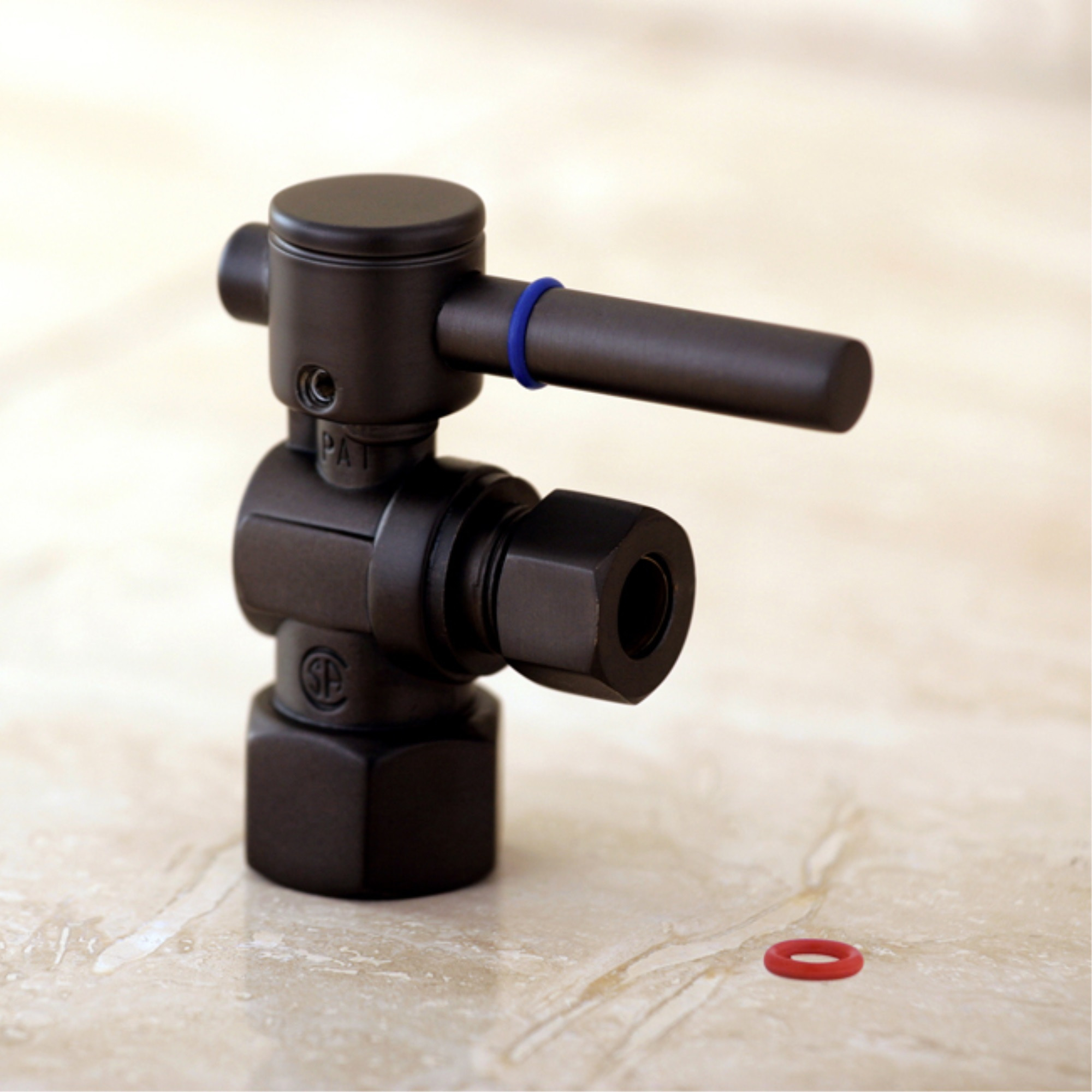 Fauceture CC43105DL Quarter Turn Valves (1/2-Inch FIP X 3/8-Inch O.D. Compression), Oil Rubbed Bronze