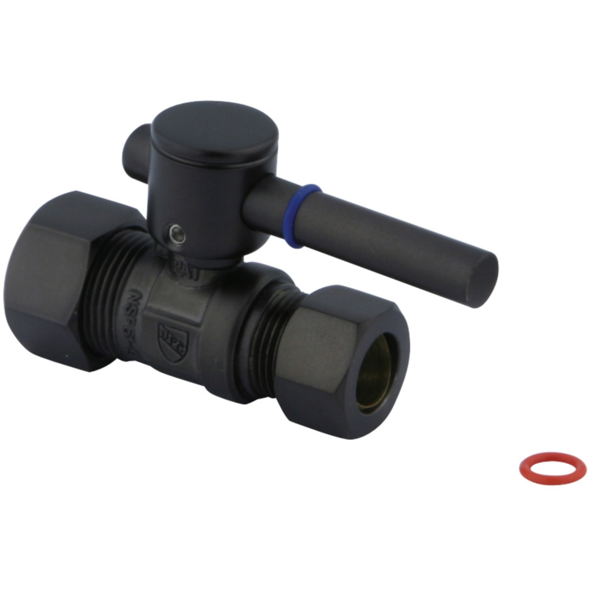 Fauceture CC44455DL 5/8" IPS, 1/2" O.D. Compression Straight Valve, Oil Rubbed Bronze