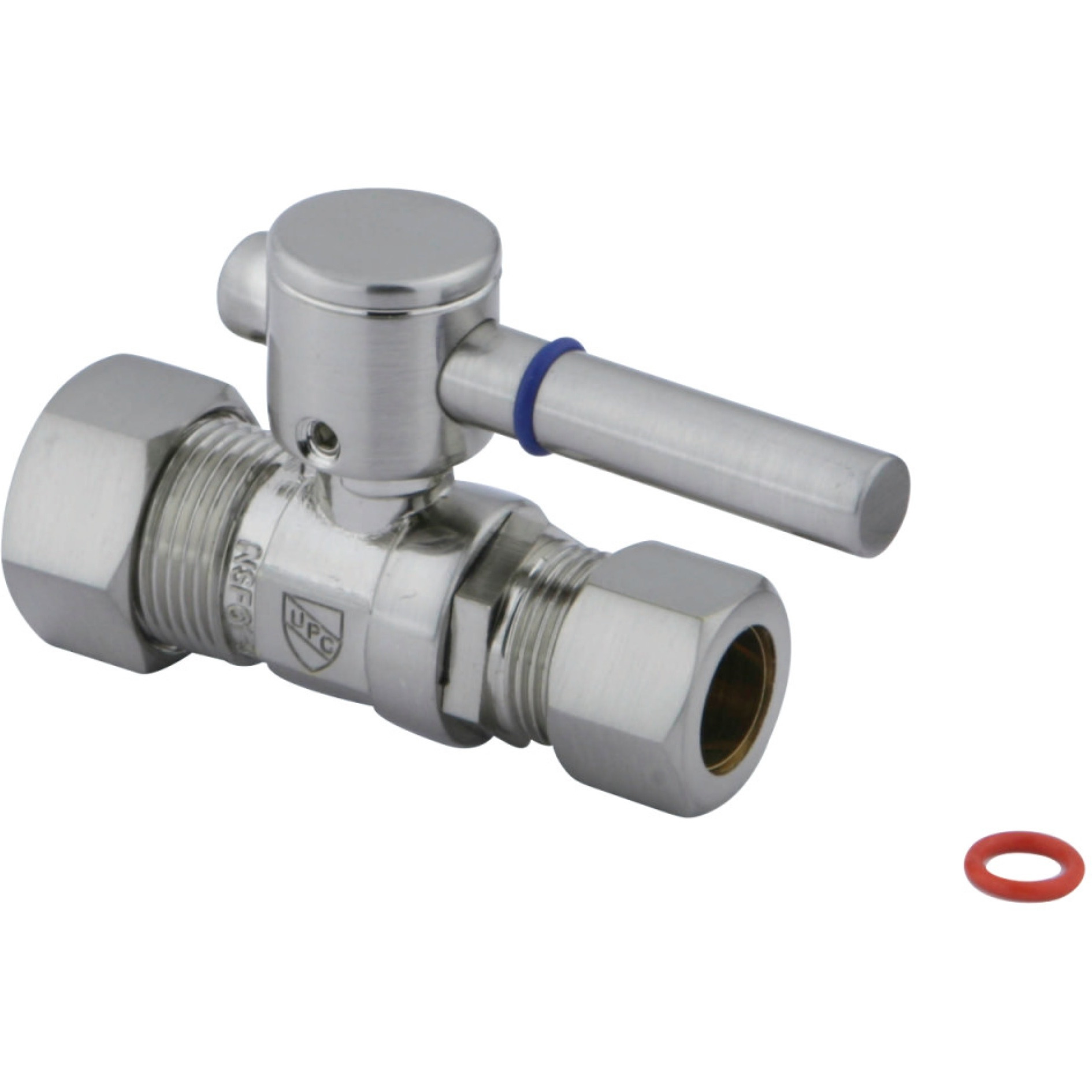 Fauceture CC44458DL 5/8" IPS, 1/2" O.D. Compression Straight Valve, Brushed Nickel