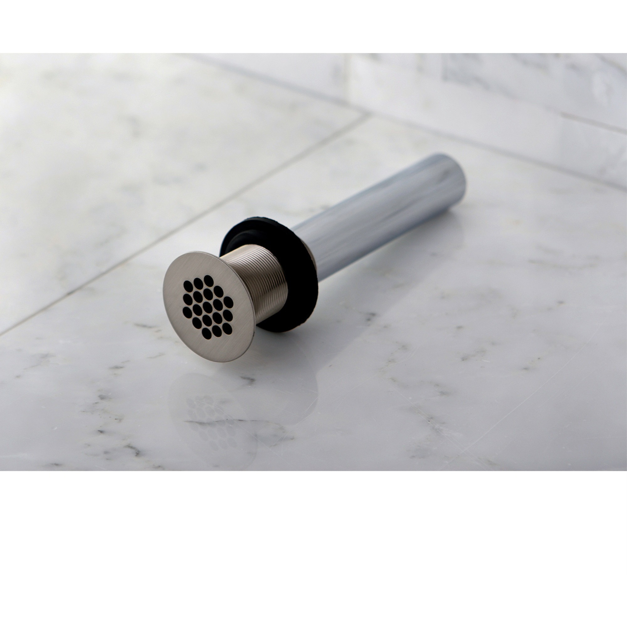Kingston Brass KB4008 19-Hole Grid Drain without Overflow, 17 Gauge, Brushed Nickel