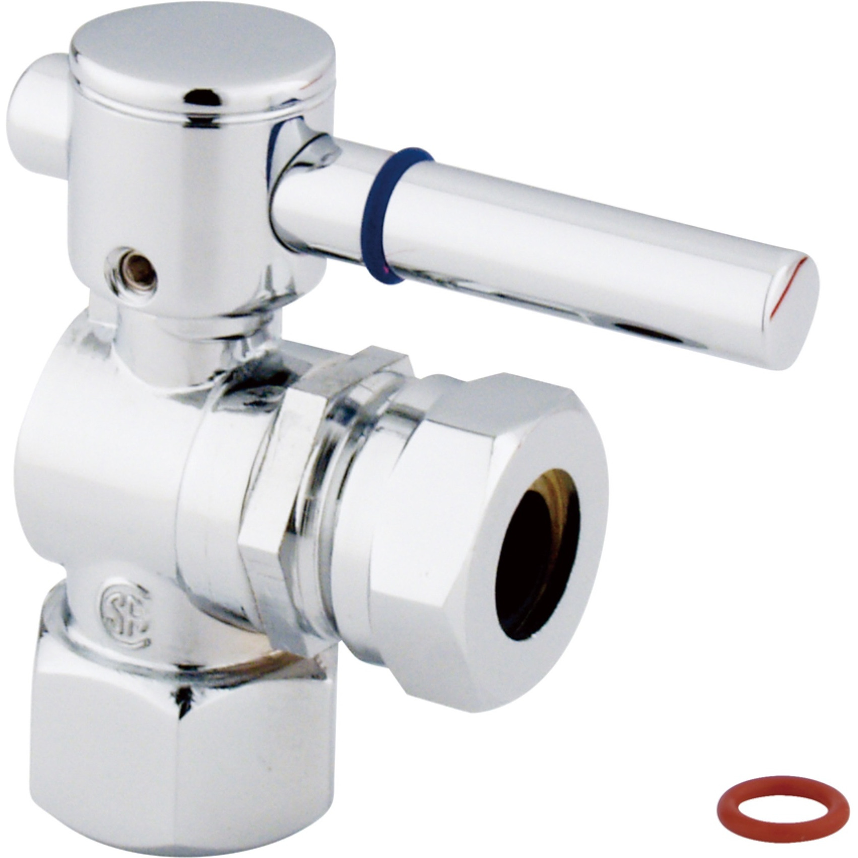 Fauceture CC44101DL 1/2" IPS, 1/2" or 7/16" Slip Joint Angle Valve, Polished Chrome