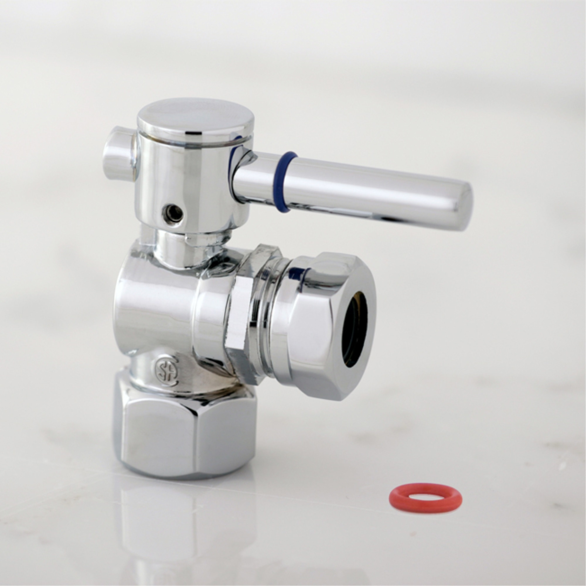 Fauceture CC44101DL 1/2" IPS, 1/2" or 7/16" Slip Joint Angle Valve, Polished Chrome