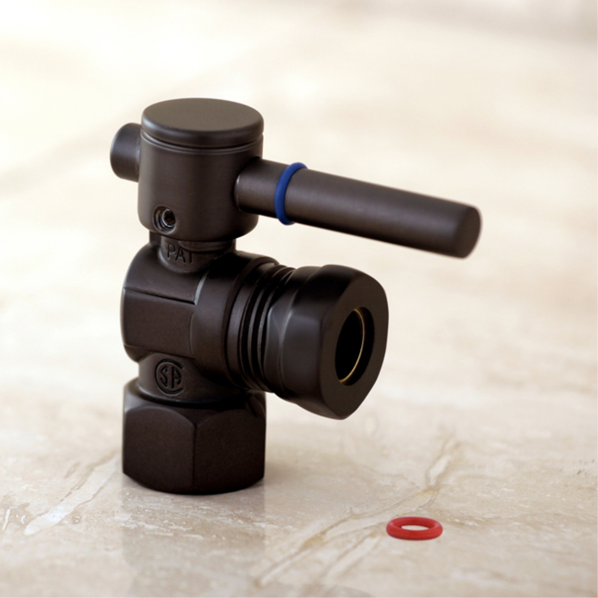 Fauceture CC44105DL 1/2" IPS, 1/2" or 7/16" Slip Joint Angle Valve, Oil Rubbed Bronze