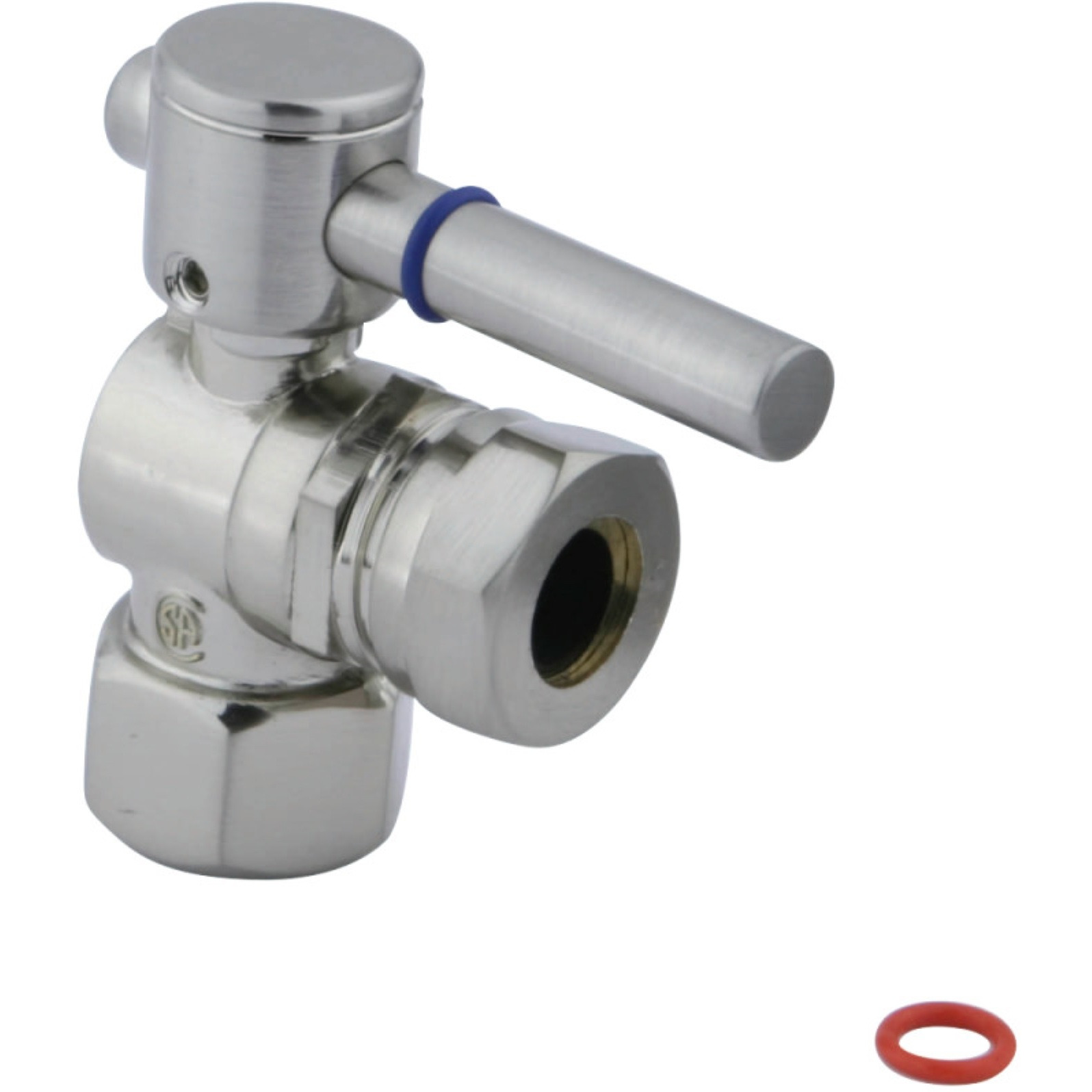 Fauceture CC44108DL 1/2" IPS, 1/2" or 7/16" Slip Joint Angle Valve, Brushed Nickel
