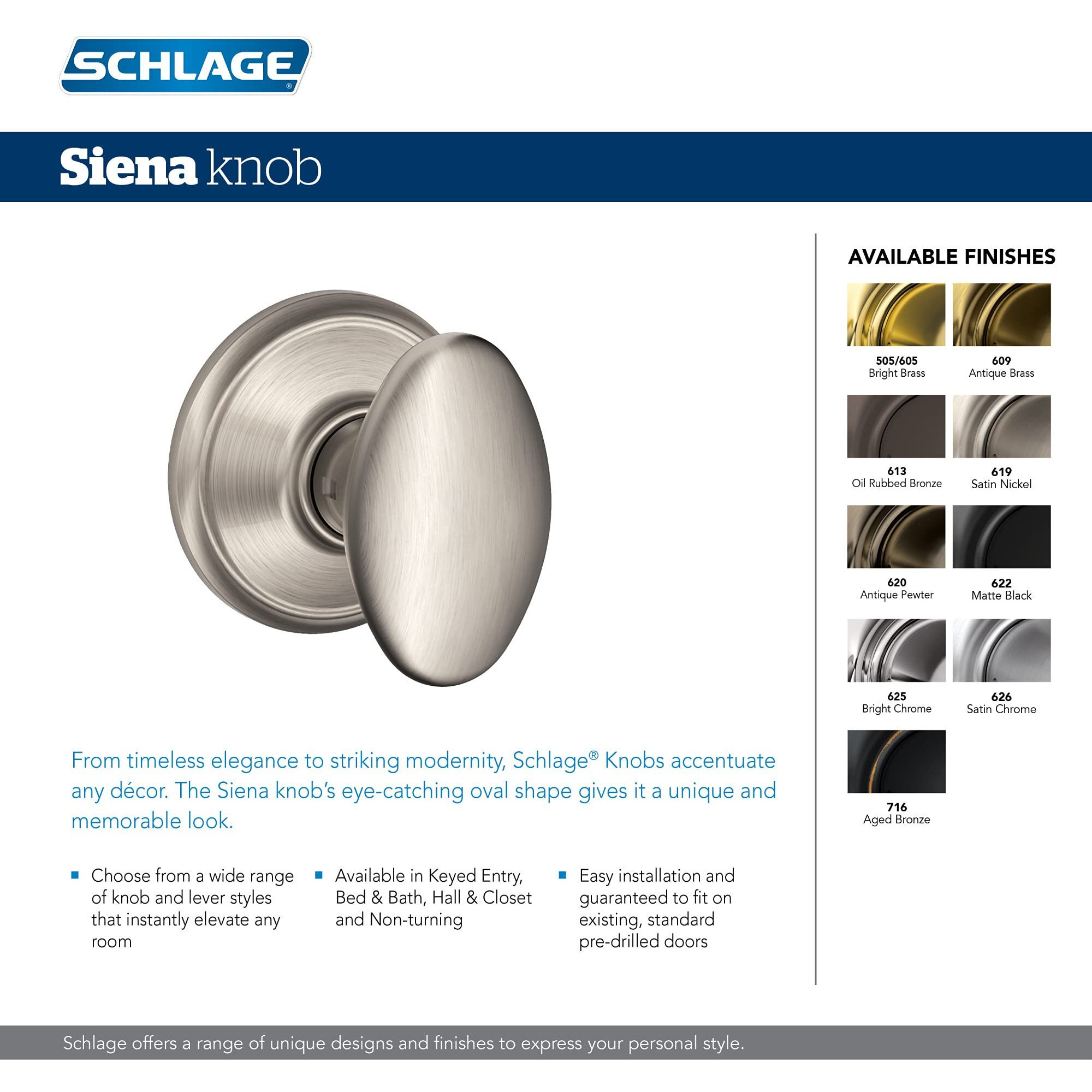 DUMMY KNOB AGED BRONZE (Pack of 1)