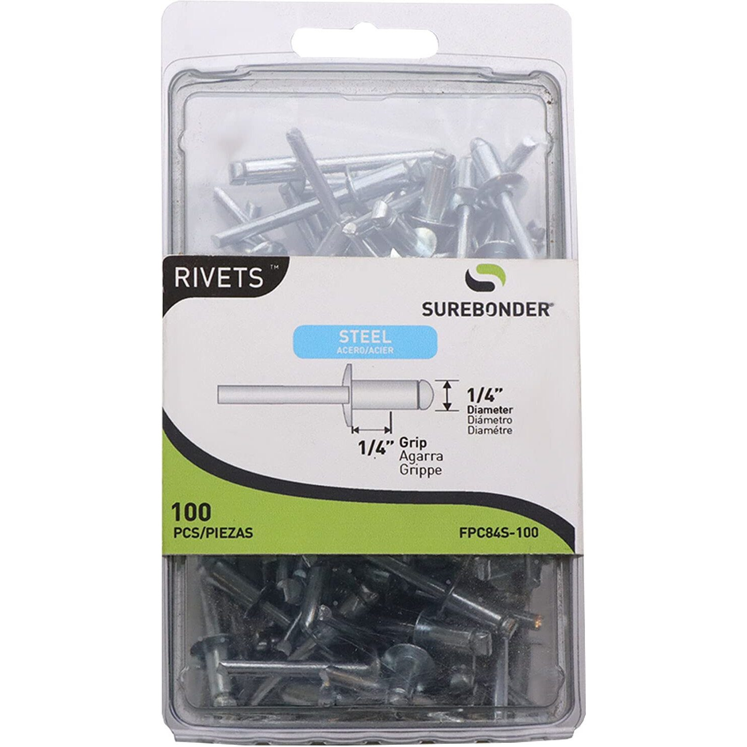 RIVET ST 1/4&quotX1/4" (Pack of 1)
