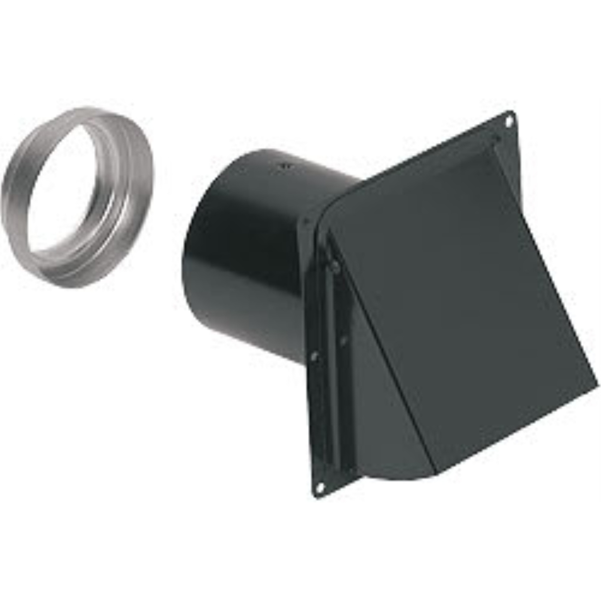 Broan Nutone Wall Cap (Steel  Black Finish) For 3" And 4" Round Duct Black