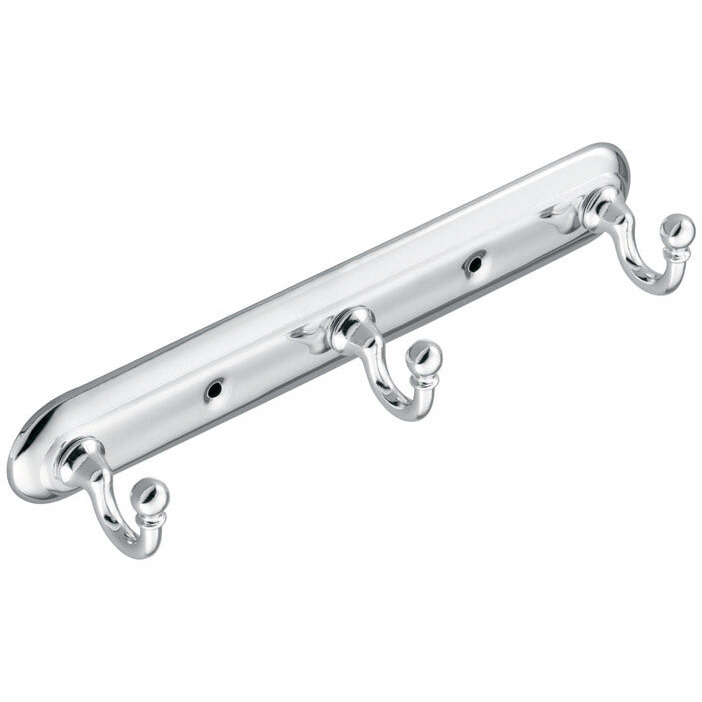 ROBE 3-HOOK CHROME MOEN (Pack of 1)